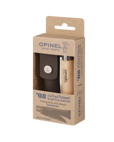 N08 Hêtre Inox +Etui