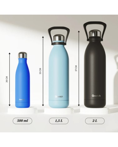Bouteille isotherme QWETCH TITAN Inox brossé 2000ml