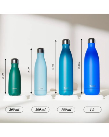 Bouteille isotherme QWETCH  Anémones  500ml