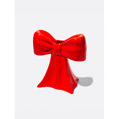 DOIY, Vase, Bow, Red