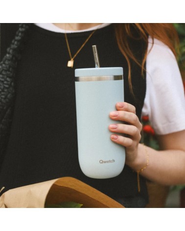 Cold cup isotherme inox - Pastel - Bleu - 470ml