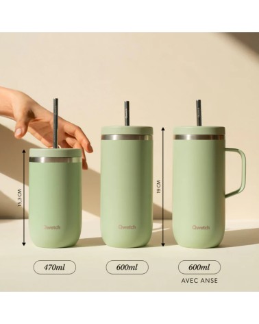 Cold cup isotherme inox - Pastel - Rose - 470ml