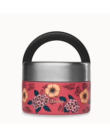Boîte repas isotherme inox avec poignée - Anémones - 650ml