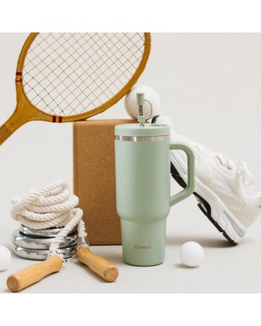 Travel cup isotherme inox - Matt - Vert tilleul - 900ml