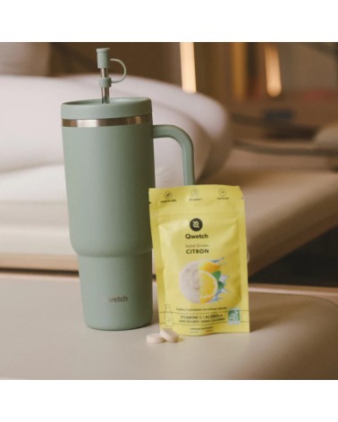 Travel cup isotherme inox - Matt - Vert tilleul - 900ml