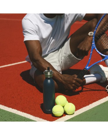 Bouteille isotherme QWETCH ACTIVE bouchon Sport Matt Bleu marine 600ml