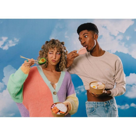 Chaussettes Fun pour adultes, Poke Bowl