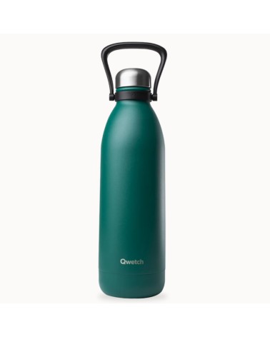 Bouteille isotherme QWETCH inox MATT Vert émeraude 1000ml