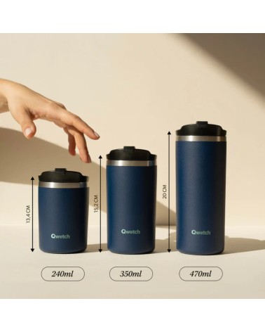 Travel mug isotherme inox - Matt - Noir - 470ml