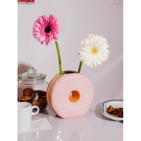 DOIY, Vase, Fast Food, Donut, Pink