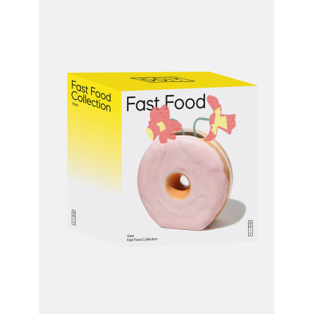 DOIY, Vase, Fast Food, Donut, Pink
