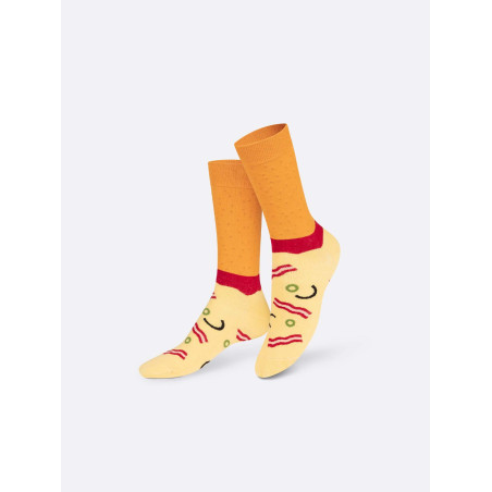 Chaussettes Fun pour adultes, Napoli Pizza, Full, 2