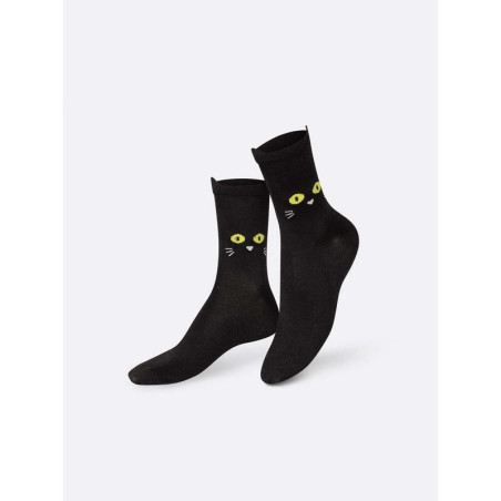 Chaussettes Fun pour adultes, Cat Walk, Black