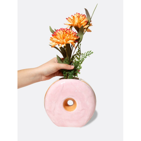 DOIY, Vase, Fast Food, Donut, Pink