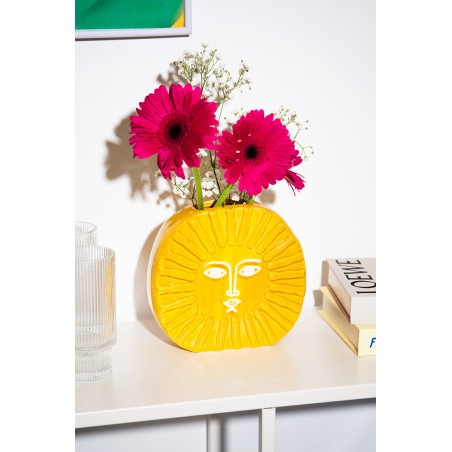 Vase, Sun, Yellow