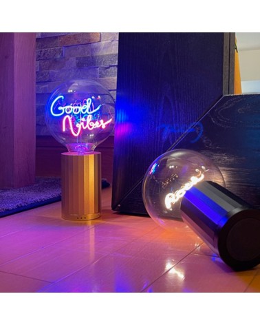 SOCLE SANS FIL LAMPE DE TABLE MADISON - OR ROSE