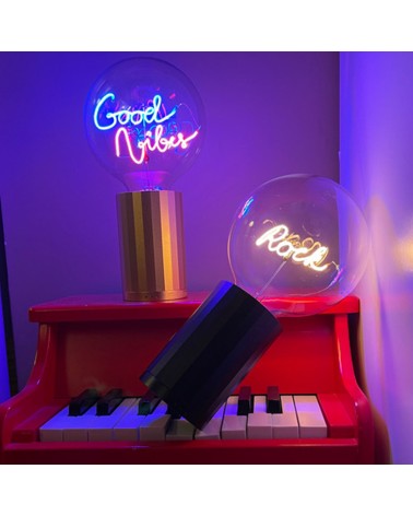 SOCLE SANS FIL LAMPE DE TABLE MADISON - OR ROSE