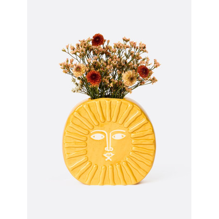 Vase, Sun, Yellow