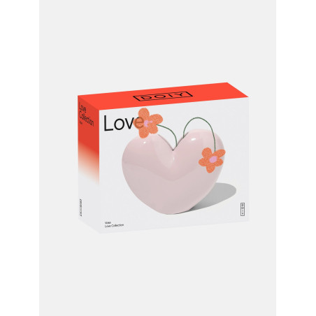 DOIY, Vase, Love, Pink