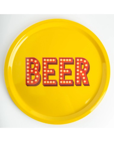 Round Tray Beer Large