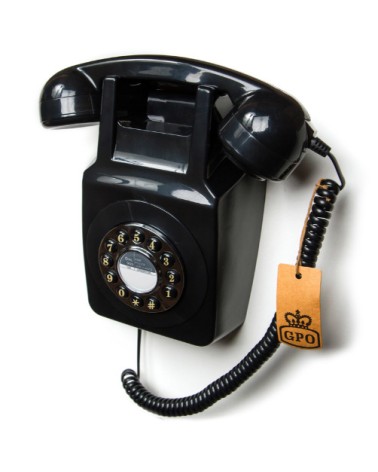 GPO 746 WALL PUSH BUTTON BLACK