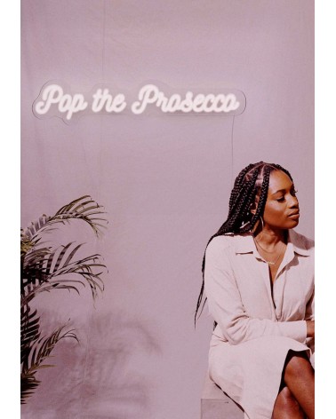 Enseigne néon POP THE PROSECCO
