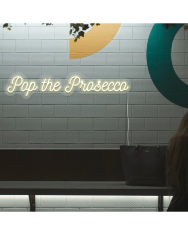 Enseigne néon POP THE PROSECCO