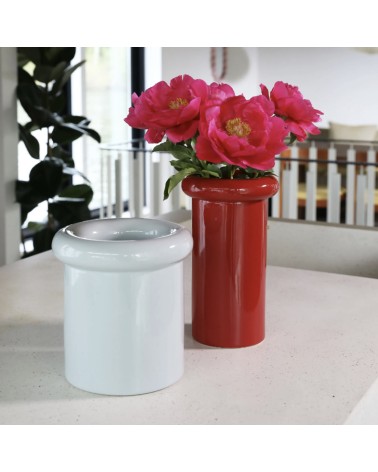 Vase turban bordeaux