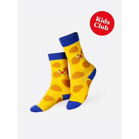 Chaussettes Fun pour enfants, Smiley Cat