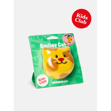 Chaussettes Fun pour enfants, Smiley Cat