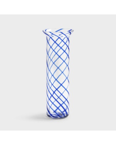 Vase yogu spiral blue