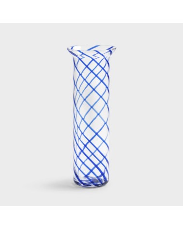 Vase yogu spiral blue