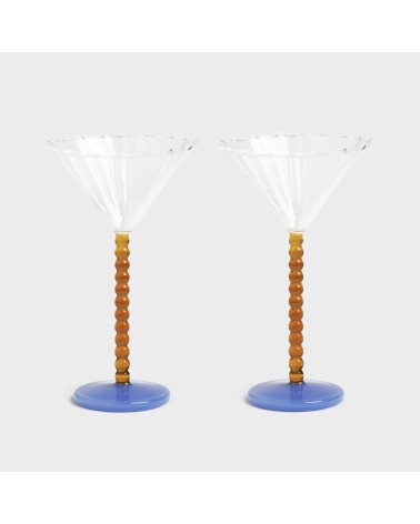 Coupe perle amber set of 2