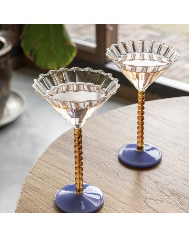 Coupe perle amber set of 2