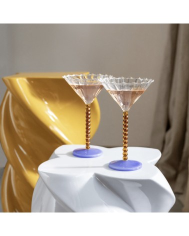 Coupe perle amber set of 2