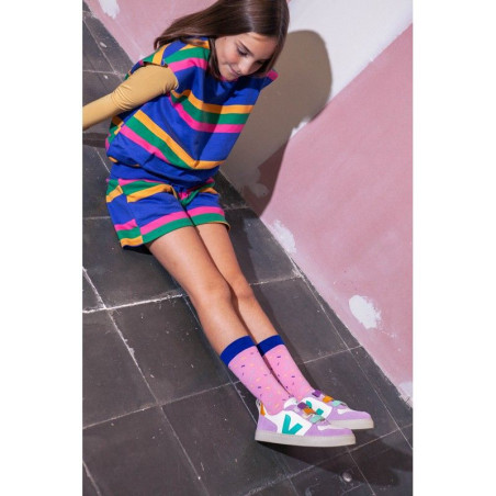 EMS, Socks, Kids, Joes Donut, Pink