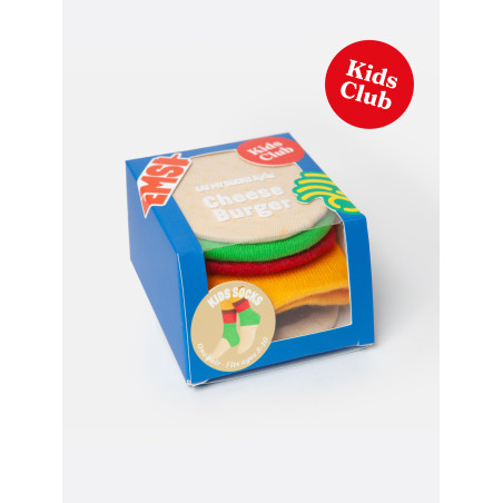 Chaussettes Fun pour enfants, Cheeseburger