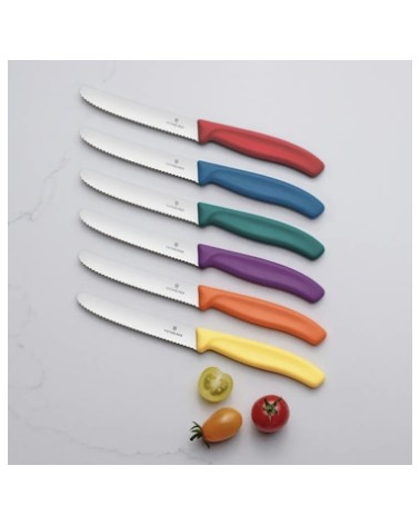 COUTEAU À TOMATES ET DE TABLE SWISS CLASSIC, individuel - noir